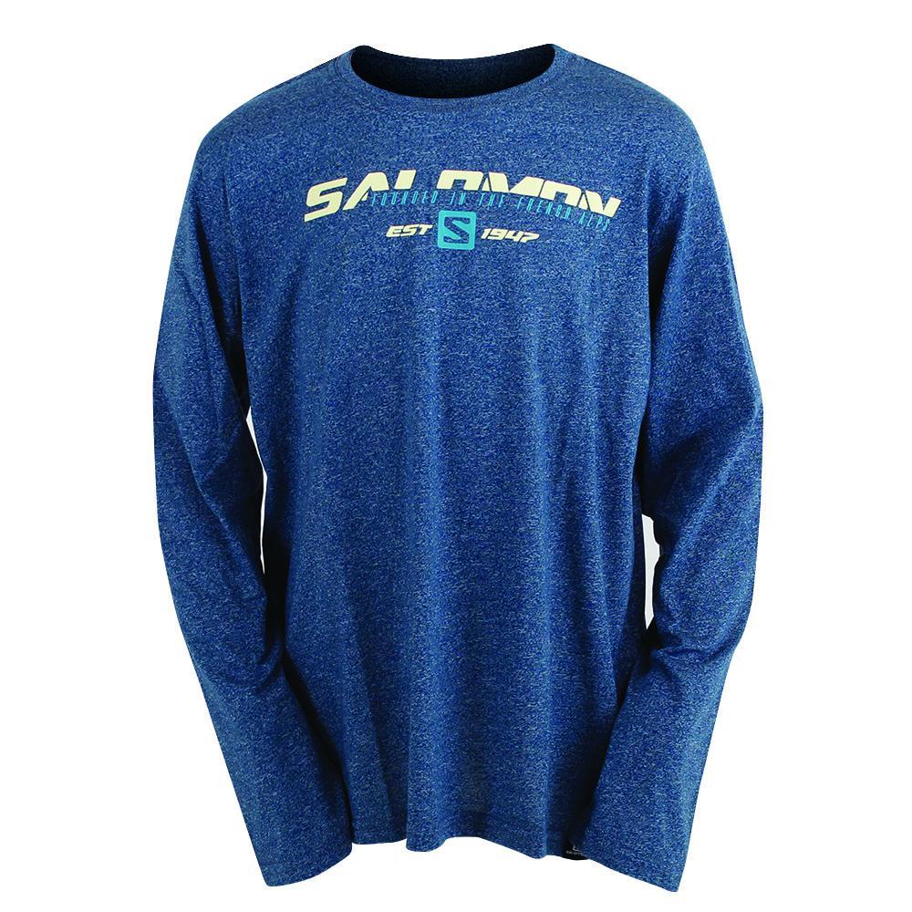 T-Shirts Salomon Enfant Bleu - Salomon FAST FORWARD LS B - France (8367-WUHVY)